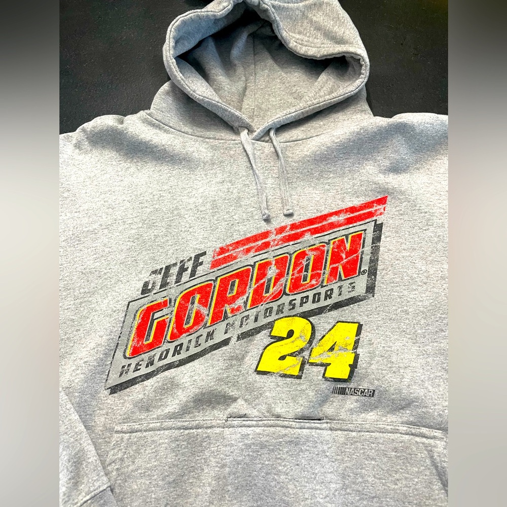 NASCAR hoodie with built in coozie